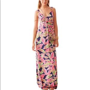 Lilly Pulitzer Villa V-Neck Printed Maxi Dress